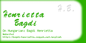 henrietta bagdi business card